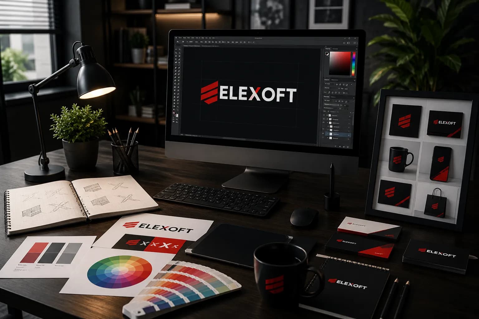 Graphic design services for business visuals