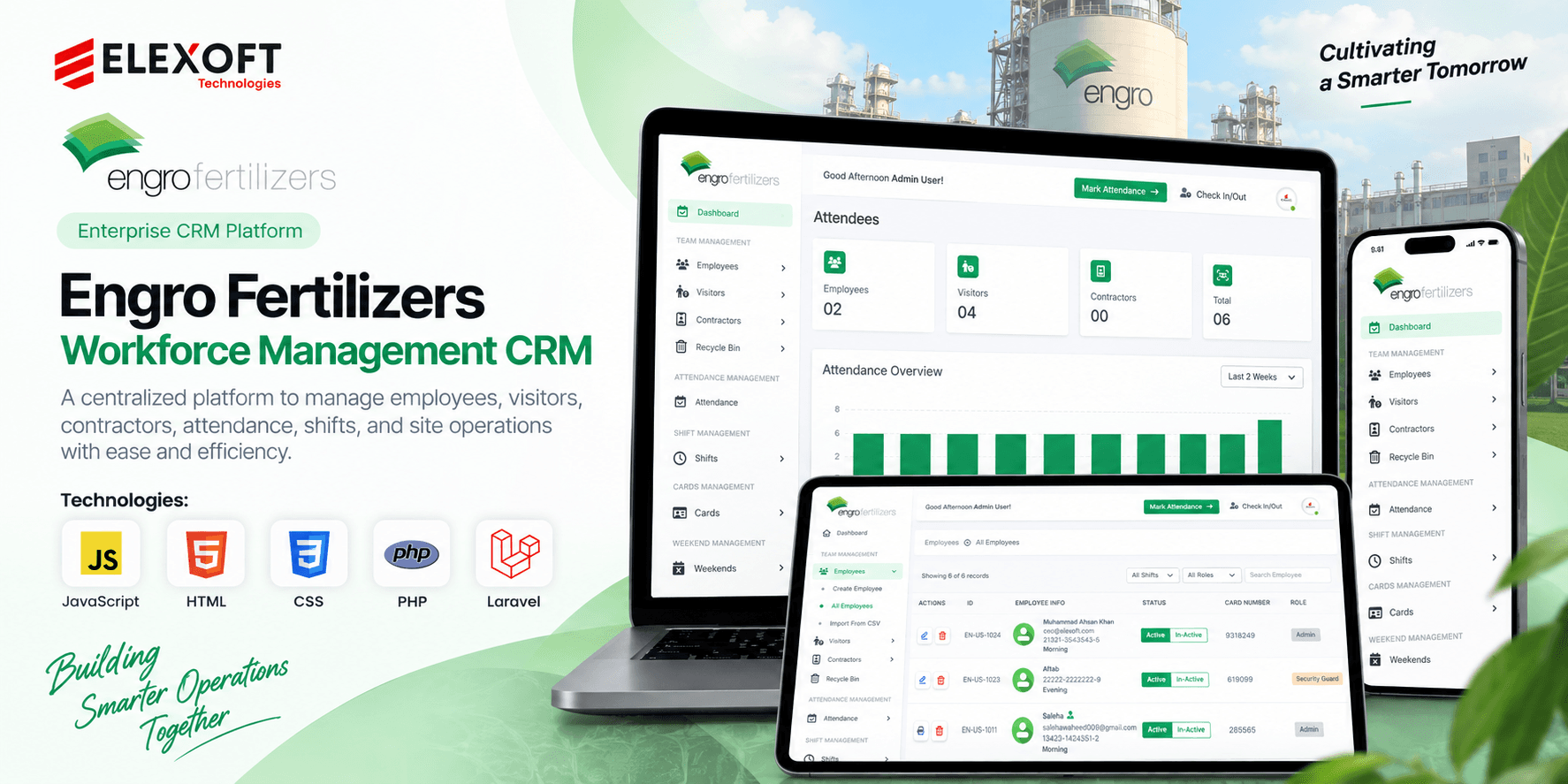 Engro Fertilizers CRM Management Banner