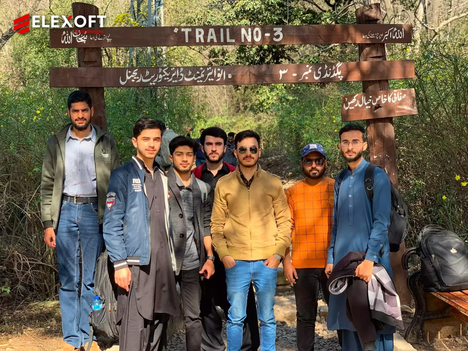 IT consulting company team exploring Margalla Hills