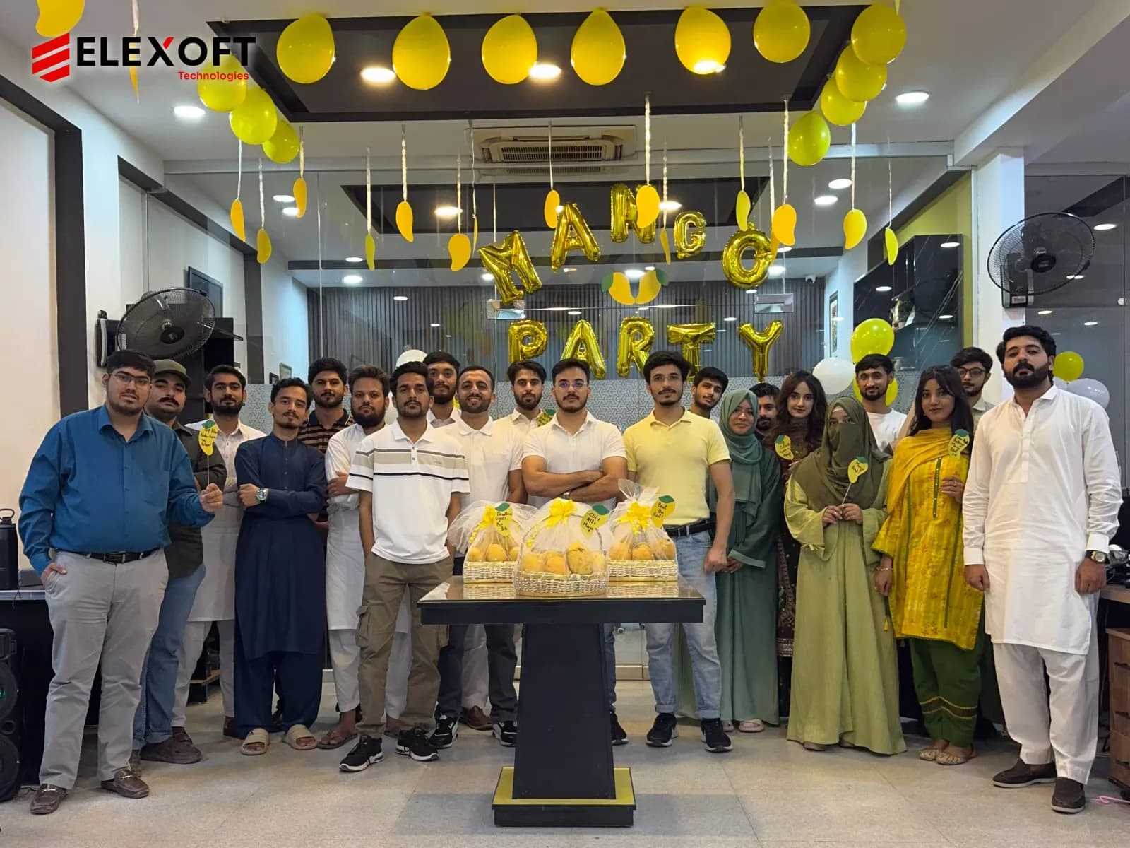 Software development company Pakistan team enjoying a workplace event