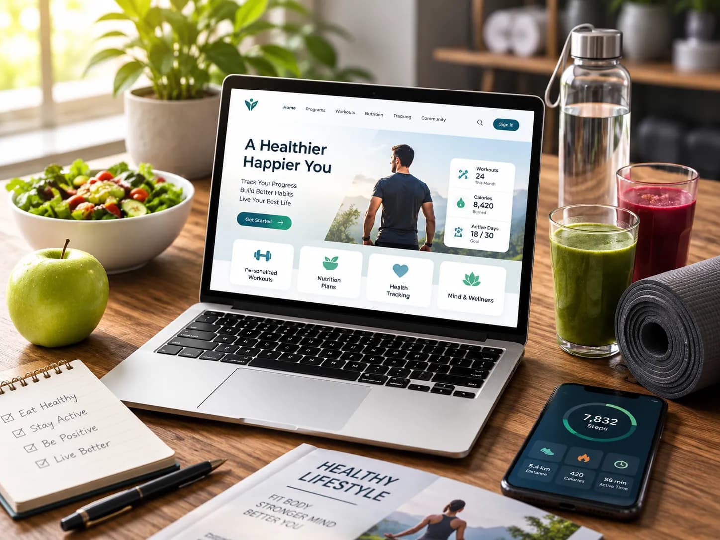 Custom web development for wellness platforms