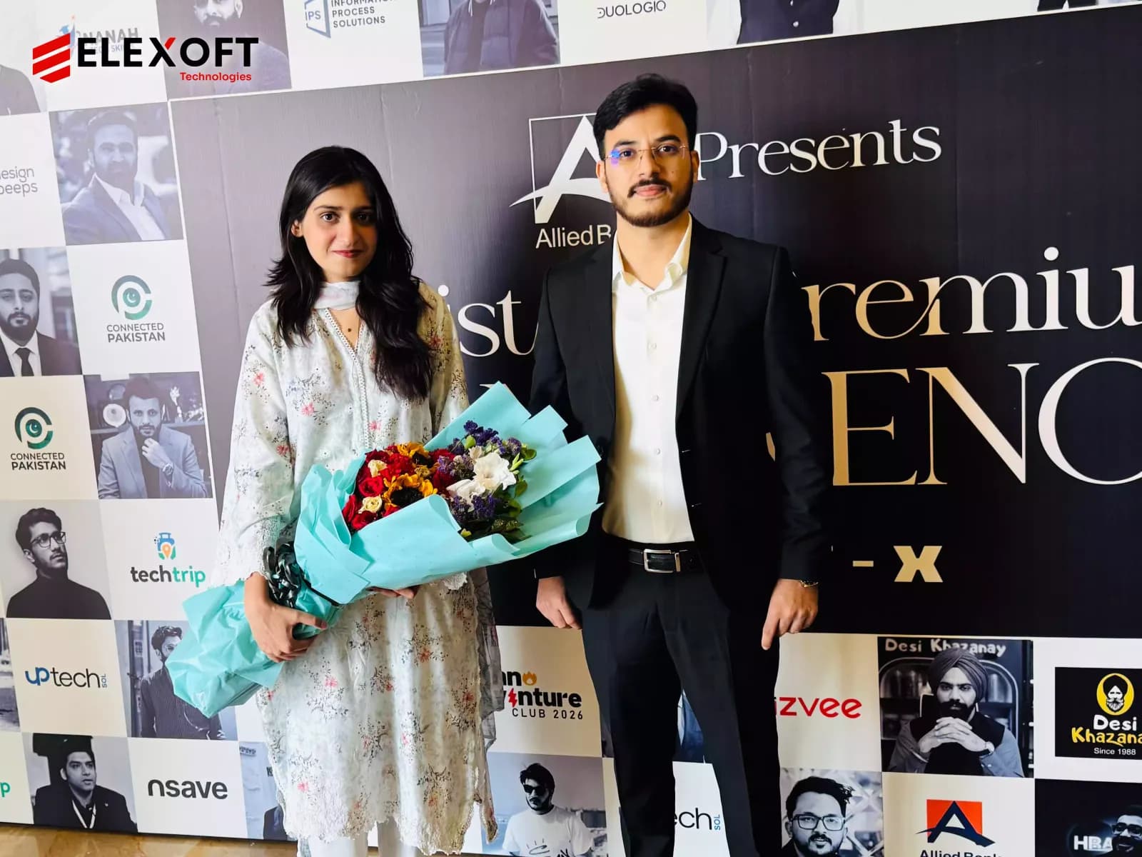 Software development company team posing at Konnect X Pakistan 2026