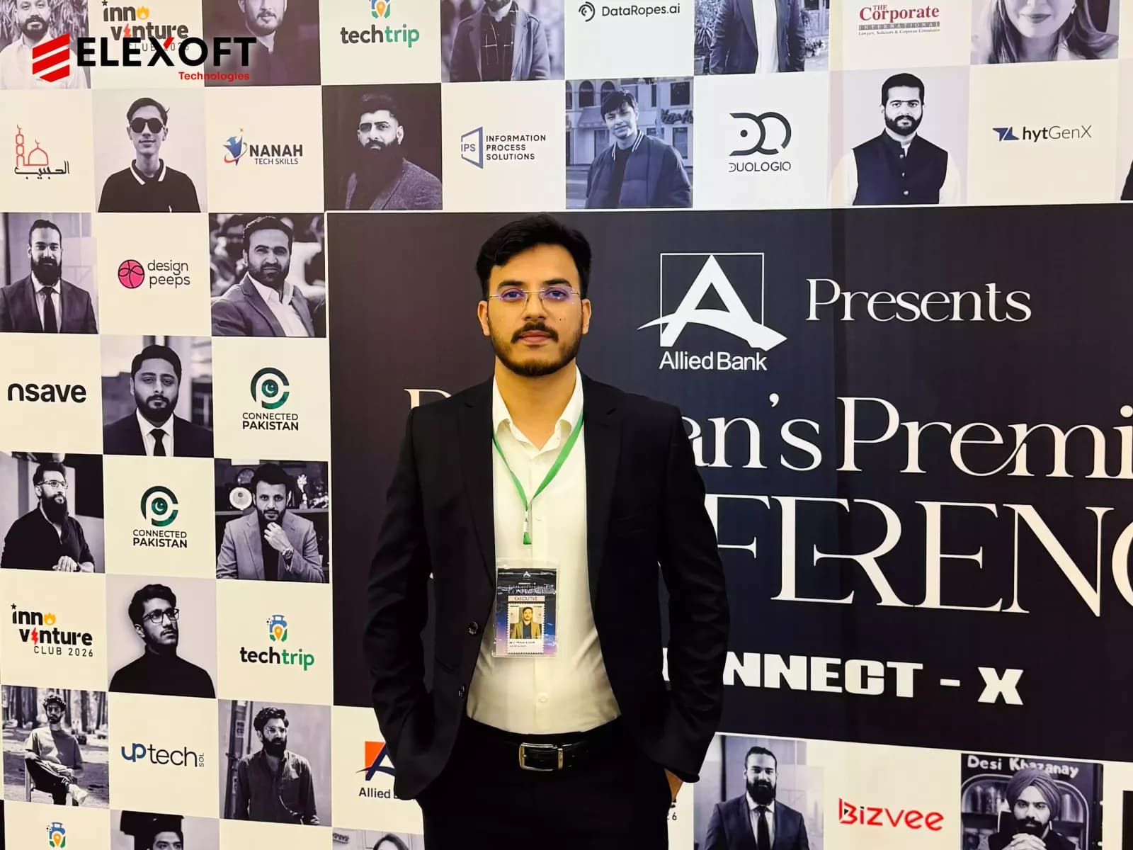 Digital technology solutions team member at a technology conference