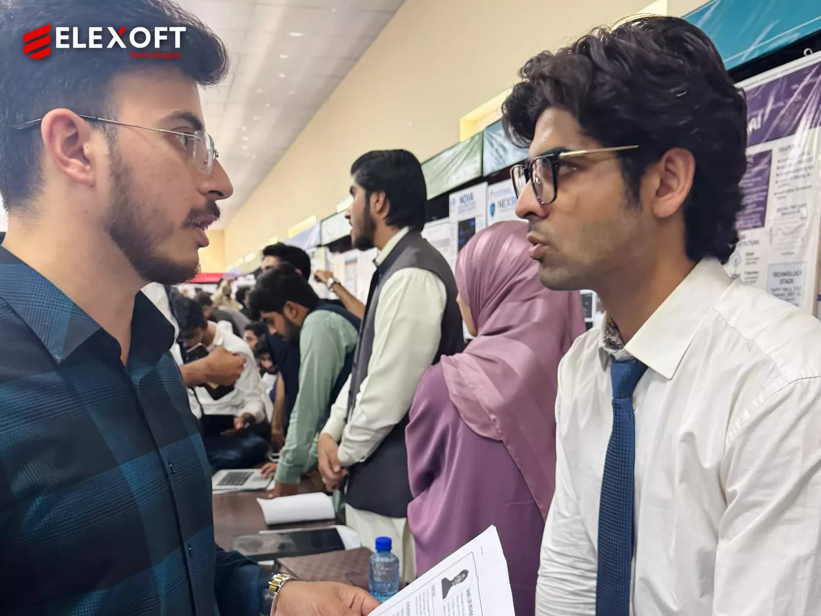 Digital technology solutions team connecting with students at Career Fest