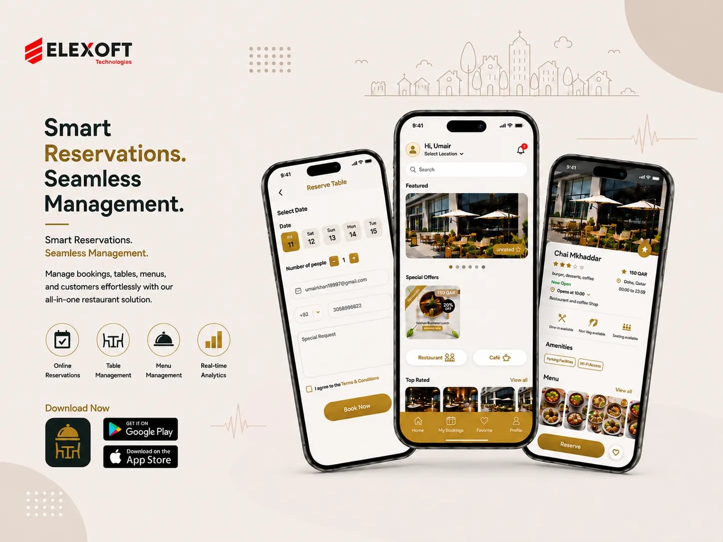 Restaurant Reservation & Management App