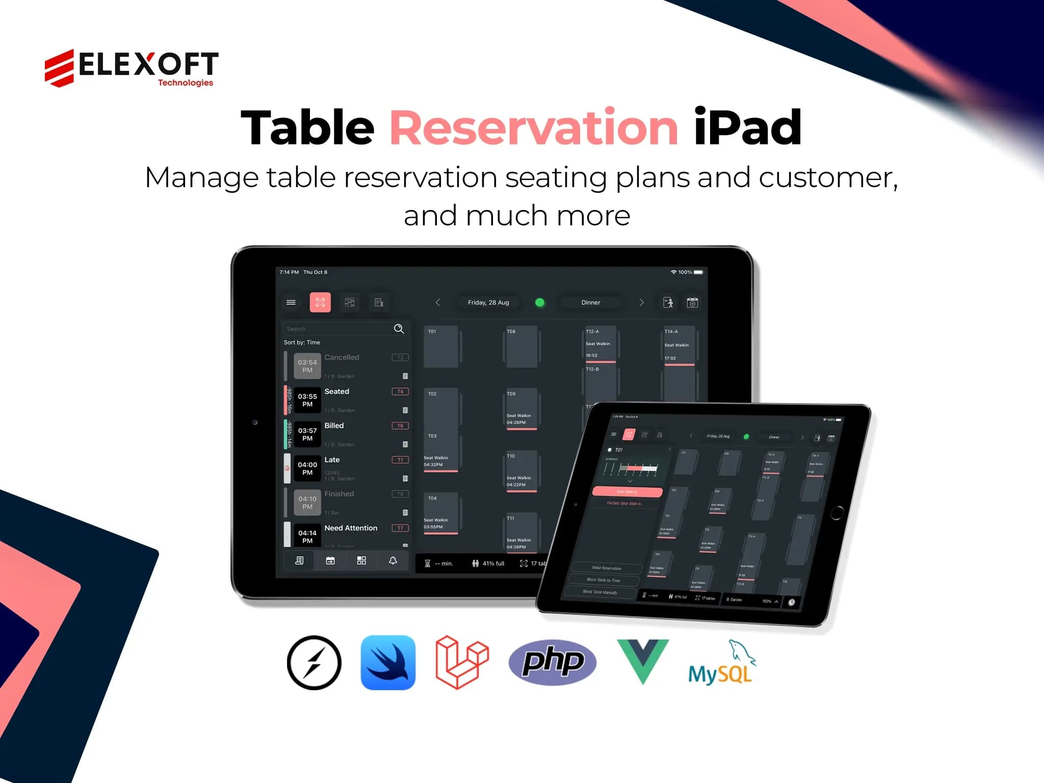 Real Time Table Management View