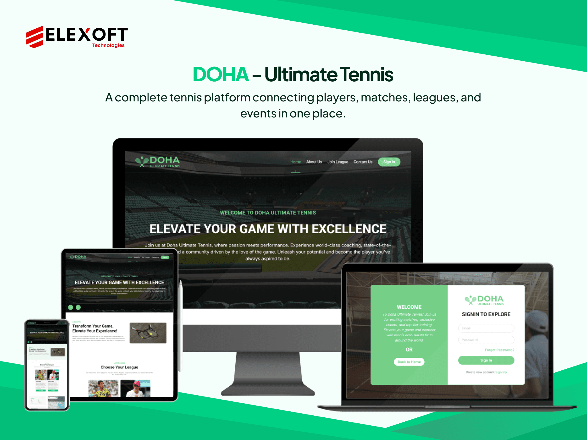 Doha Tennis League Platform