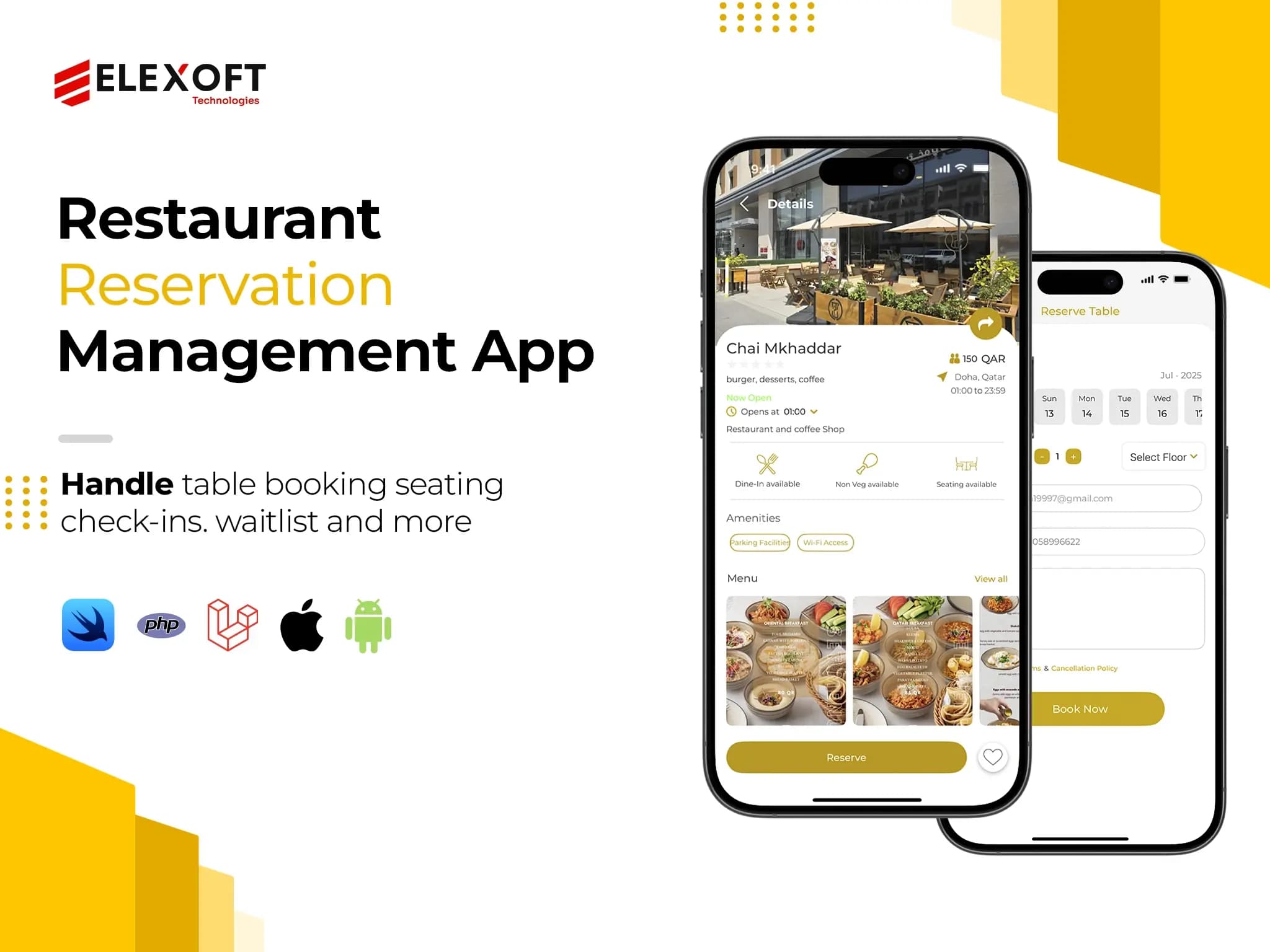 Restaurant Reservation & Management App