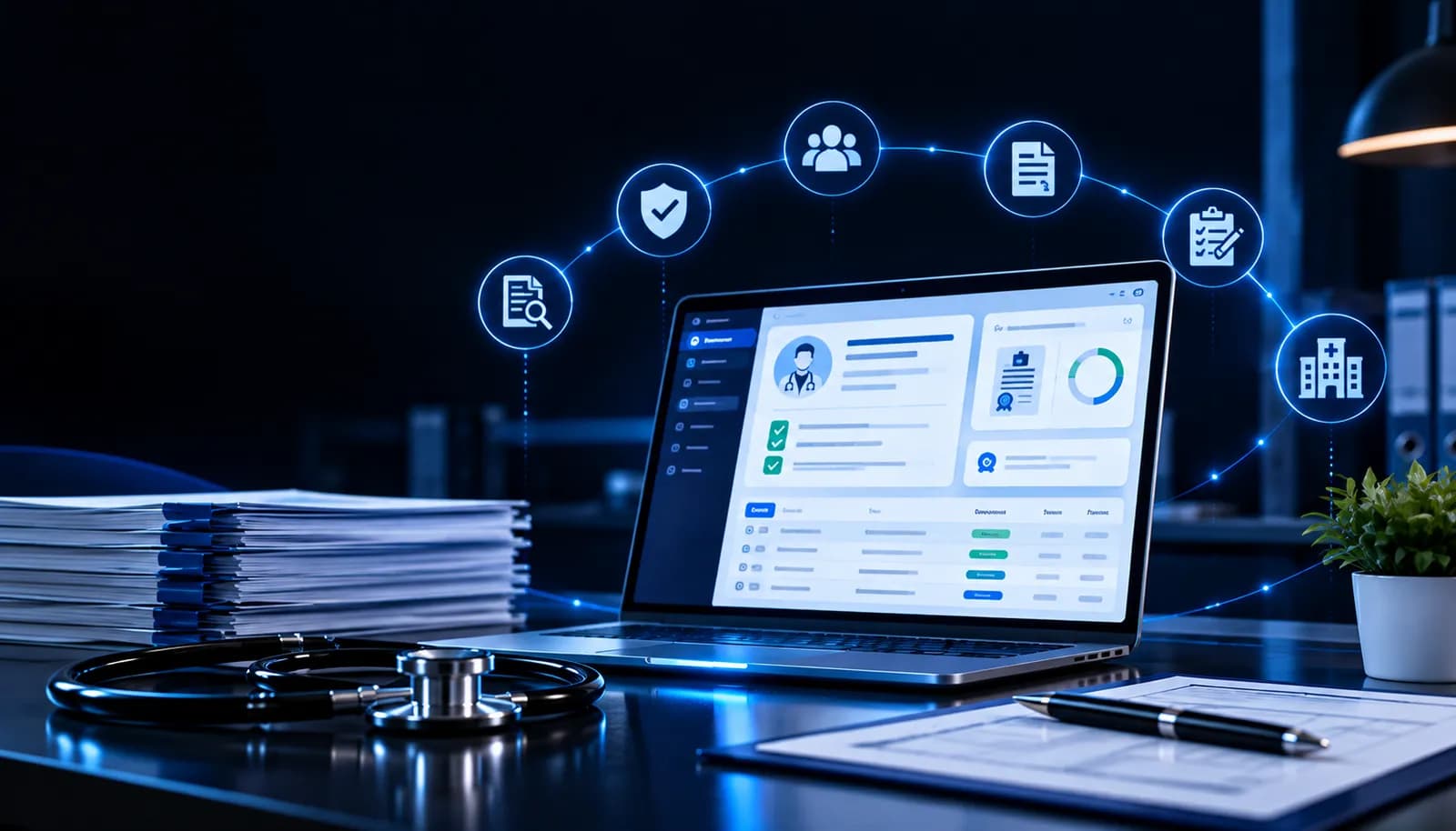 medical credentialing dashboard