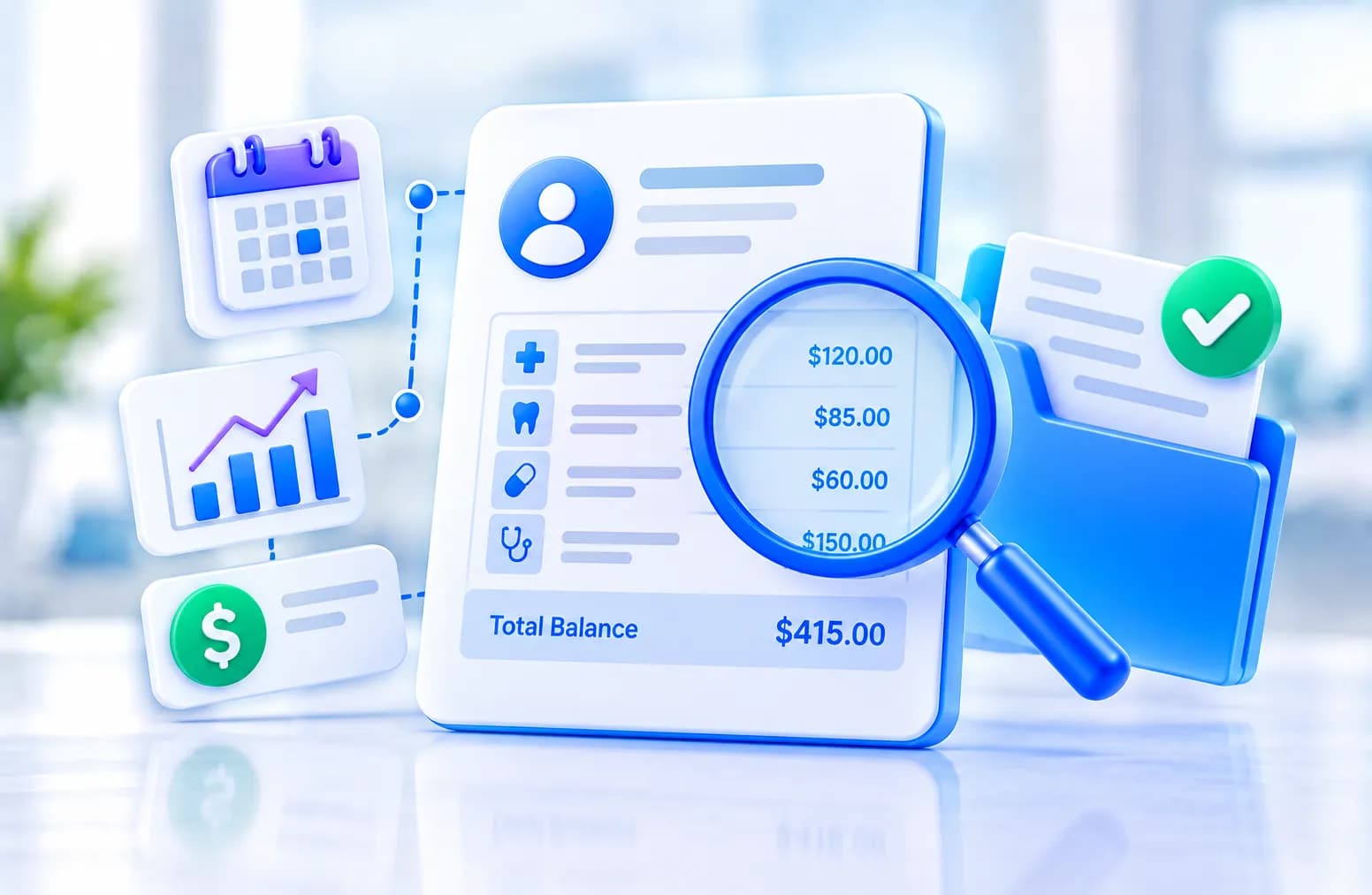 Review the Established Patient Balance