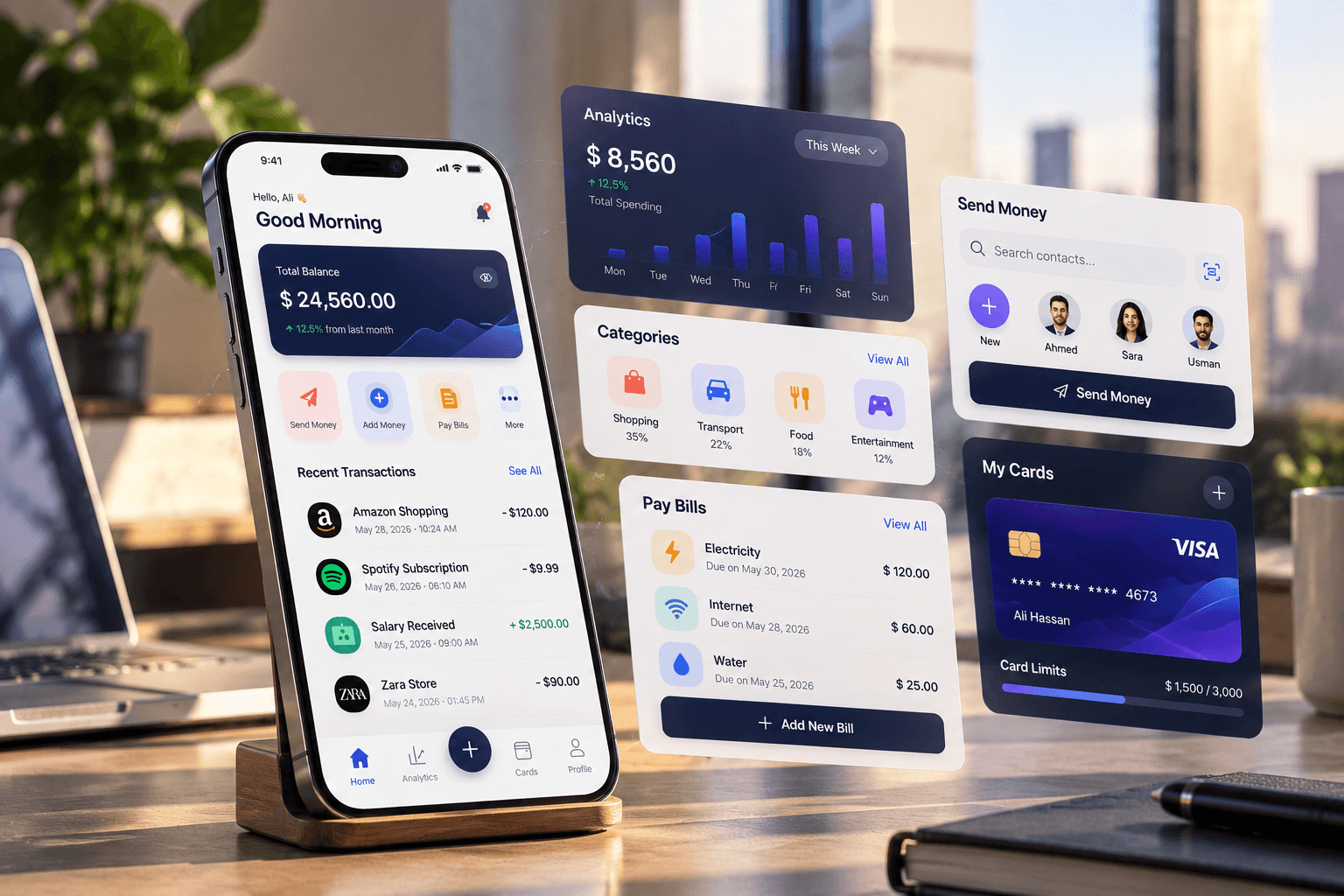Elexoft mobile app development services for enterprise-grade iOS and Android applications
