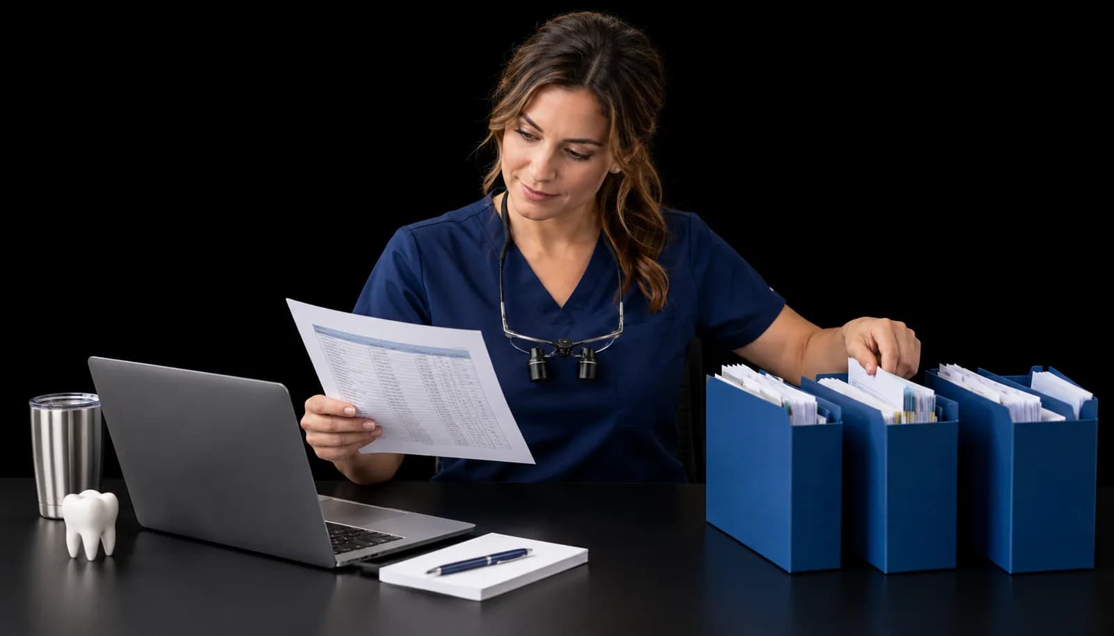 Dentist Organizes Aging Accounts Into Folders
