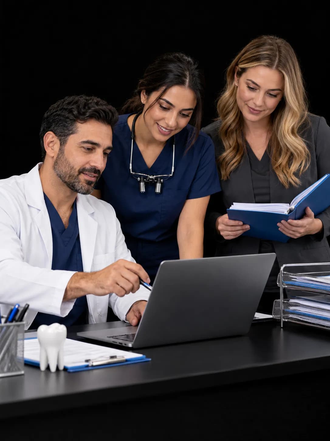 Dental Team Reviewing Claims Together