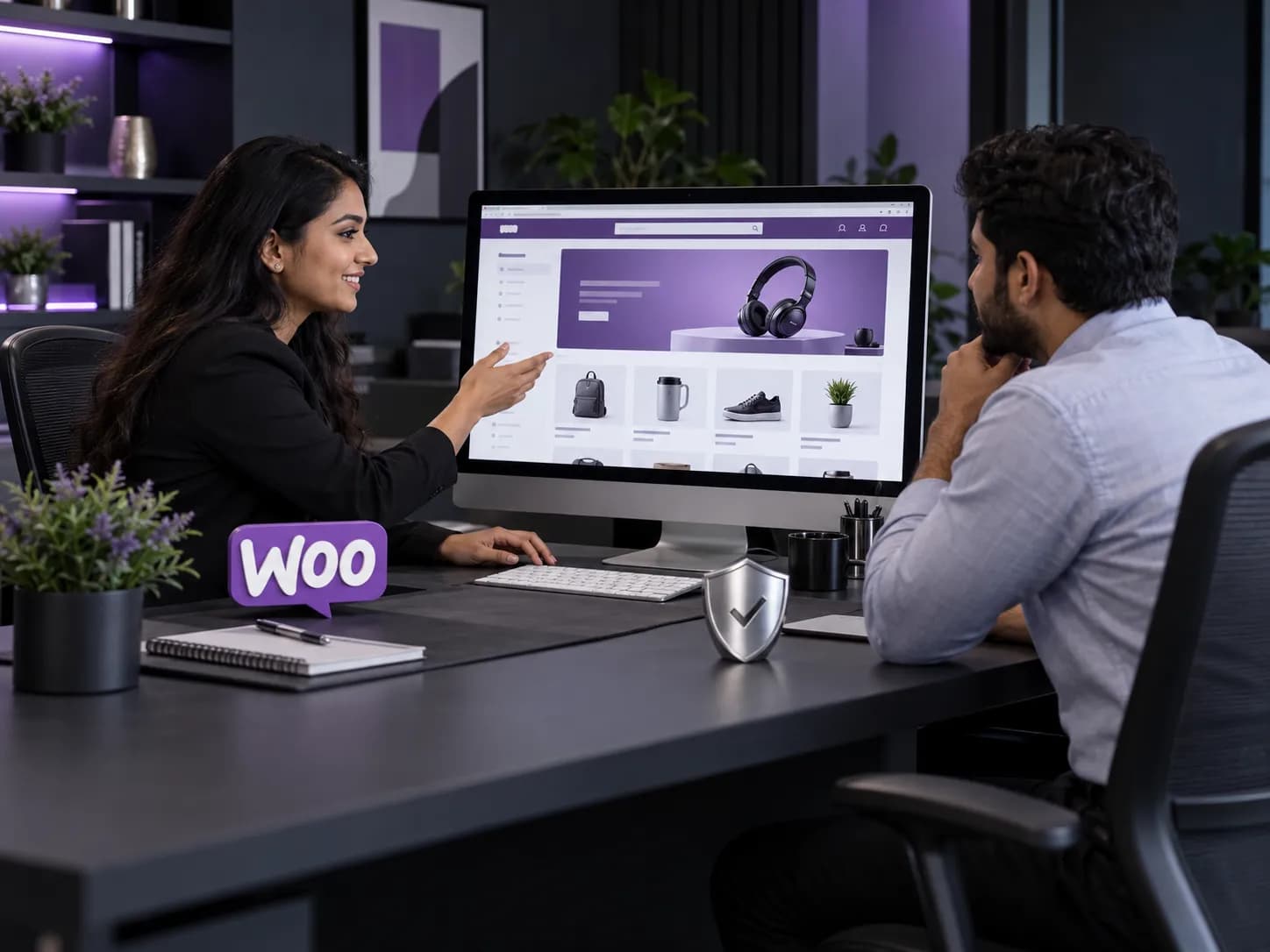 Consultants collaborate over a WooCommerce storefront